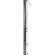TOPOCALMA - Buitendouche op zonne-energie - Zwart/Zilver - PVC