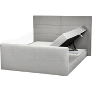ARISTOCRAT - Boxspringbed - Lichtgrijs - 160 x 200 cm - Polyester