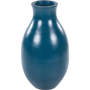 STAGIRA - Decoratieve vaas - Blauwgroen - Terracotta