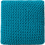 CONRAD - Poef Rechthoekig - Zeeblauw - 50 cm - Katoen