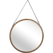 AUTUN - Wandspiegel - Donkerbruin - IJzer