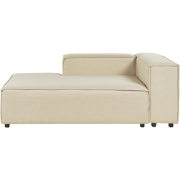 APRICA - Chaise longue - Beige - Rechterzijde - Linnen