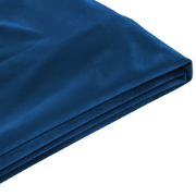 FITOU - Bekleding bed - Donkerblauw - 180 x 200 cm - Fluweel