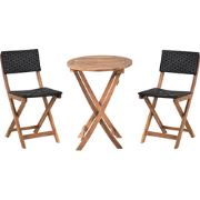 RIVAROTTA - Bistroset - Bruin/Zwart - Acaciahout