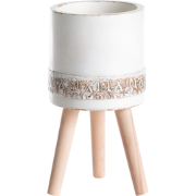 SKIATOS - Bloempot - Gebroken wit - 43 cm - MgO