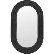 MASSILLY - Wandspiegel - Zwart - 43 x 69 cm - Metaal