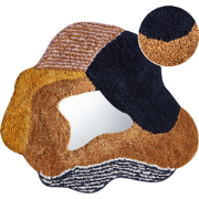 ABASZA - Wandspiegel - Meerkleurig - Katoen