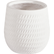 LIVADIA - Bloempot - Off-white - 20 cm - Vezelklei