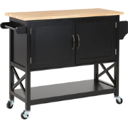 MELE - Keukentrolley - Zwart - MDF