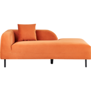 LE CRAU - Chaise longue - Oranje - Linkerzijde - Fluweel