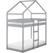 LABATUT - Stapelbed - Grijs - 90 x 200 cm - Dennenhout