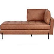 REBAIS - Chaise longue - Goudbruin - Rechtszijdig - Kunstleer