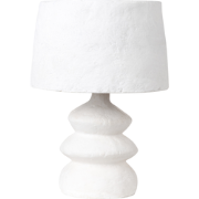 ARAPEY - Tafellamp - Wit - Papier-maché