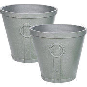 VARI - Plantenbak - Grijs - 41 cm - Klei-vezelmengsel