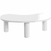 AUBURN - Salontafel - Wit - MDF