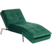 LOIRET - Chaise longue - Smaragdgroen - Symmetrisch - Fluweel