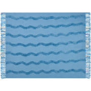 KHARI - Plaid - Lichtblauw - 125 x 150 cm - Katoen