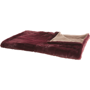 TANTAN - Plaid - Bordeaux - 180 x 220 cm - Polyester