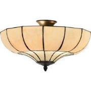 Lumilamp Plafondlamp Tiffany Beige Metaal
