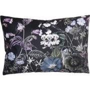 Clayre & Eef Sierkussen Zwart Synthetisch Bloemen