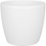 Bloempot Brussels rond 25 cm wit