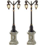 Twee klassieke lantaarnen 14,5 cm hoog