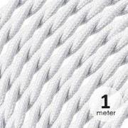 Strijkijzersnoer 3-aderig gedraaid - per meter - wit