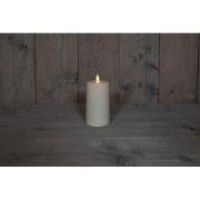 Buitenkaars bewegende vlam 8x16cm ivoor 2xc (500h) met timer