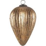 Clayre & Eef Kerstbal XL Goudkleurig Glas