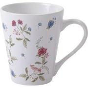 Clayre & Eef Mok Wit Blauw Keramiek Bloemen