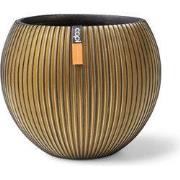 Vaas bol Groove 12x10 zwart goud