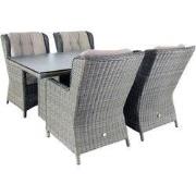 Diningset Santa Rosa Coffee Brown