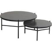Carson koffietafel zwart dia. 6 H 30 cm