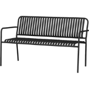 Zahra metalen tuinbank zwart