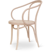 Venice No. 9 houten eetkamerstoel met armleuningen whitewash