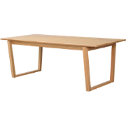 Colonsay verlengbare houten eettafel naturel - 215 x 96 cm