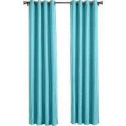 Larson - Luxe effen blackout gordijn - met ringen - 3m x 2.5m - Turquo...