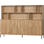 WOOOD New Gravure Wandkast - Eiken - Naturel - 150x200x44