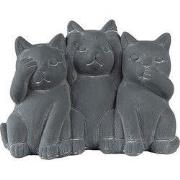 Clayre & Eef Beeld Kat Grijs Steen