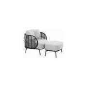 Fabrice voetenbank antraciet