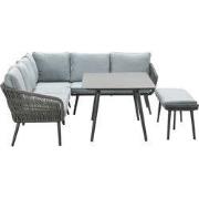 Davis L/D set 6-dlg c. black/rope gr diameter8mm/mint gr