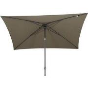 Oasis stokparasol Taupe 200 x 250 cm