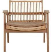 MUST Living Lounge chair Marvin,75x68x75 cm, teakwood, rattan with cus...