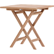 Frida inklapbare houten tuintafel naturel - 70 x 70 cm