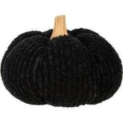 Clayre & Eef Decoratie Pompoen Zwart Polyester