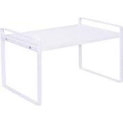 QUVIO Keukenkast organizer - Plankinzet – 31 cm – Metaal - Wit