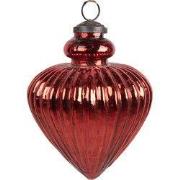 Clayre & Eef Kerstbal Rood Glas