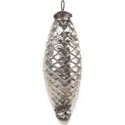 Clayre & Eef Kerstbal Zilverkleurig Glas