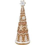 Clayre & Eef Kerstdecoratie Kerstboom Bruin Polyresin