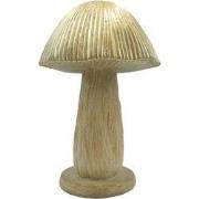 Clayre & Eef Decoratie Paddenstoel Bruin Polyresin